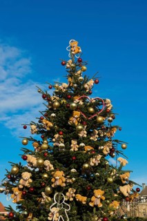 Christmas market, Old Town, Colmar, Haut-Rhin, Alsace, France