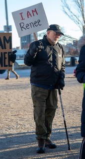 Detroit, Michigan USA - 11 January 2026 - A protest organized by Indivisible Michigan protested the