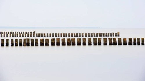 Grooves in the Baltic Sea near Zingst, Fischland-Darss-Zingst, Zingst, Mecklenburg-Western