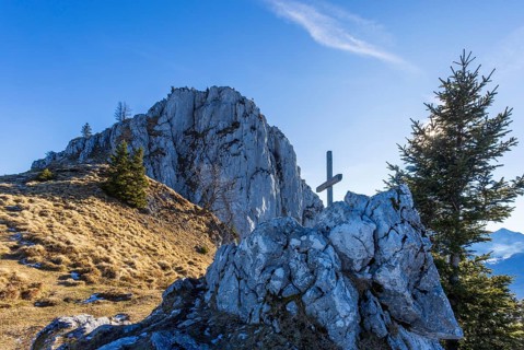 Sankt Wolfgang, Vormaueralm with Vormauerstein, Osterhorn Group, Salzkammergut, Upper Austria,