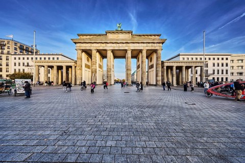 Brandenburg Gate, Triumphtor, classicism style, columns, general architecture, commercial