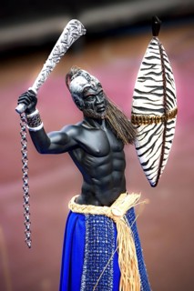 Statuette representing the orisha Ogun, an entity present in Umbanda and Candomble, Minas Gerais,