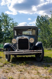 Vintage car, McCarthy, Wrangell St. Elias National Park, Alaska, USA
