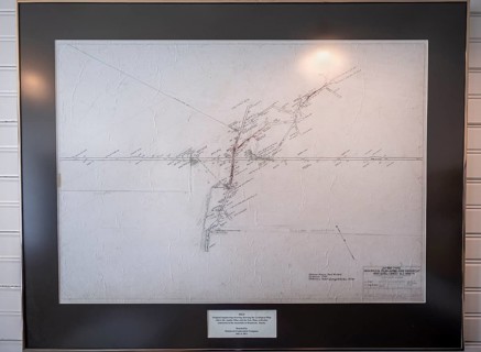 1923 Jumbo Mine and Erie Mine Map, Historic Kennecott Copper Mine, National Historic Landmark,