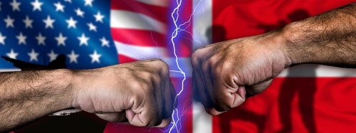 Denmark vs USA political tension. USA and Denmark conflict of interest