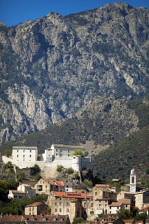 Citadel and mountain resort of Corte, Haute-Corse Department, Corsica, Mediterranean Sea, France