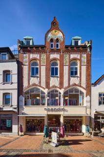 Fashion store Scandic - Way of life, historic residential and commercial building, brick building,