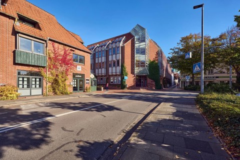 City administration, commercial building, residential building, brick building, general