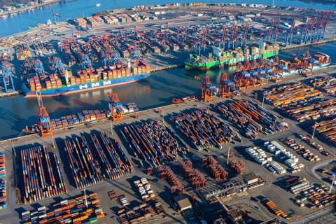 Burchardkai container terminal and Eurogate