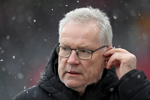Chief Executive Officer Holger Sanwald 1. FC Heidenheim 1846 FCH Portrait snow, blowing snow,