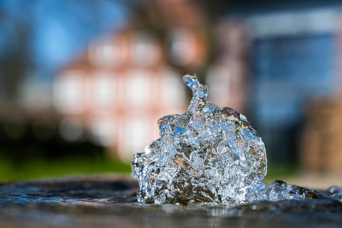 Sparkling water from a well, Stapelfeld, Cloppenburg, Lower Saxony, Germany