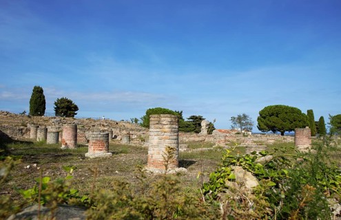 Aleria Roman Archaeological Site, Haute-Corse Department, Corsica, Mediterranean Sea, France