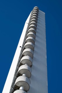 Tower and Olympic Rings 1952, Olympic Stadium or Finnish Olympic Stadium, architects Yrjö Lindegren