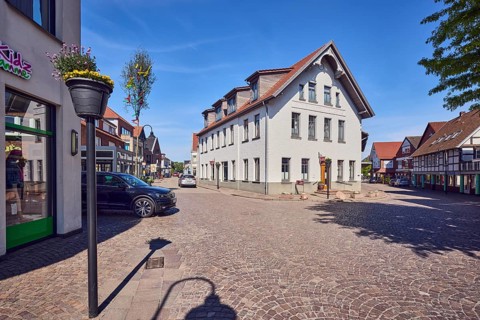 Social department store Kleines Kaufhaus Damme, general architecture, commercial buildings, houses,