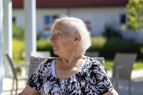 86-year-old woman, retirement home, Jettingen, Baden-Württemberg, Germany