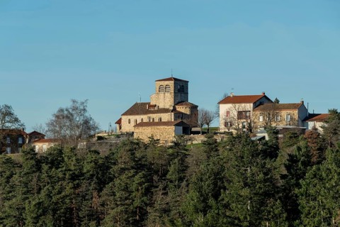 Natural regional park of Livradois Forez. Sainte Hilaire village. Haute Loire. Auvergne Rhone Alpes