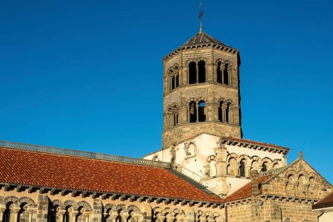 Issoire. Roman Saint Austremoine Church. Puy de Dome. Auvergne. France. Europe