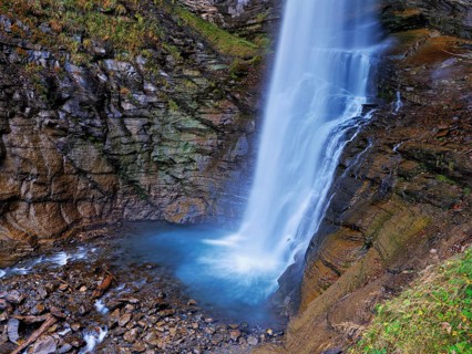Diesbach Waterfall, Canton of Glarus, Switzerland