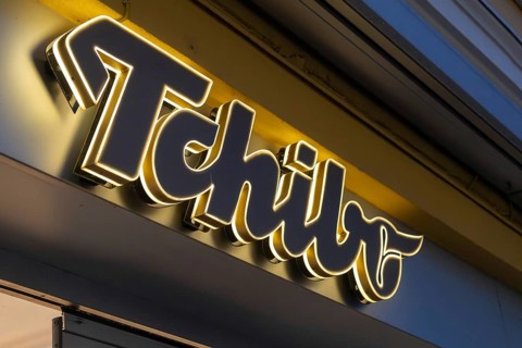 TCHIBO logo at the Baden-Baden branch