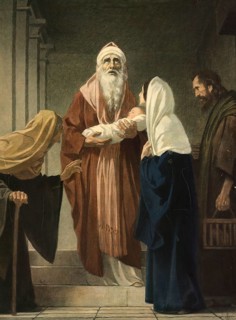 Scene from the biblical story, In the Bible, the combination of the names Simon (usually called