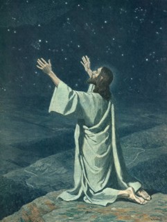 Scene from the biblical story, Not my will but your will be done, This sentence is from the New