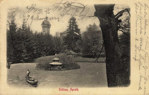 Aprath Castle, abandoned noble residence in the Wülfrath district of Aprath, district of Mettmann,