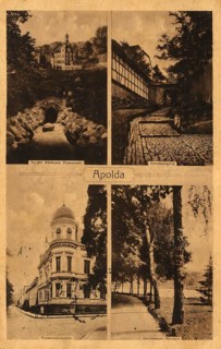 Apolda, Weimarer Land district, Thuringia, Germany, postcard, view around 1900 - 1910, historical,
