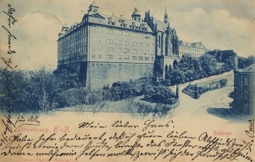 Altenburg, today Altenburger Land district, Thuringia, Germany, postcard, view around 1900 - 1910,