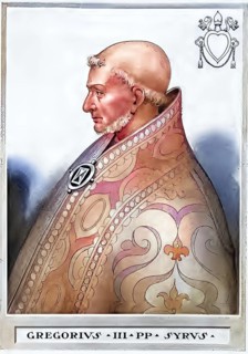 Gregory III (died 28 November 741 in Rome) was a Catholic clergyman from Syria and Bishop of Rome