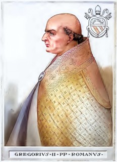 Gregory II (669 - 731) was pope from 715 to 731. He was the son of Marcellus, his mother's name was