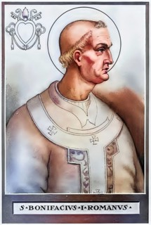Boniface I was Pope in Rome from December 28, 418 to September 4, 422, historical, authentic,