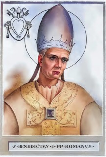 Benedict I (born in Rome, died 30 July 579) was Bishop of Rome from 2 June 575 until his death,