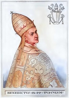 Benedict IX was pope three times in a period from 1032 to 1048. He is therefore the only pope who