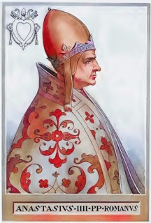 Anastasius IV (born around 1073 in Rome, died 3 December 1154 in Rome), originally Conrad of