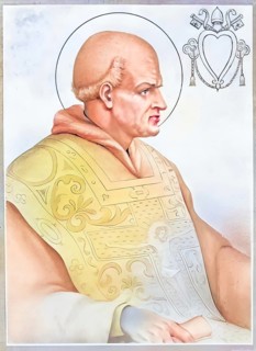 Pope John I, St. John I, was Bishop of Rome from 523 to 526, historical, authentic, digitally