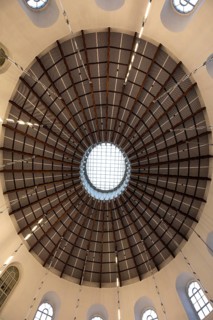 December 22, 2025, interior view of the historic St. Paul's Church during winter, Frankfurt, Hesse,