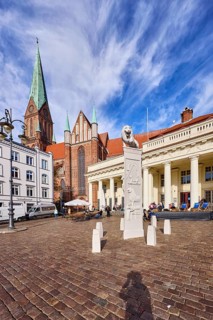 Schwerin Cathedral, St. Mary's Cathedral in Schwerin - Ev. -Luth. Schwerin Cathedral, brick Gothic,