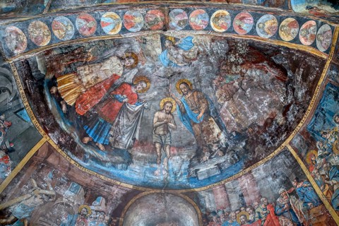 Krusedol Monastery, Frescoes and mural paintings, Vojvodina Province, Serbia