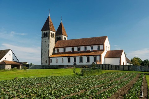 Collegiate Church of St. Peter and Paul and Gemüsefeld, Niederzell, UNESCO World Heritage Site,