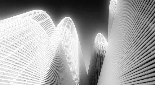 Black and white photography, Zayed National Museum in Abu Dhabi, memorial to the late Zayed bin