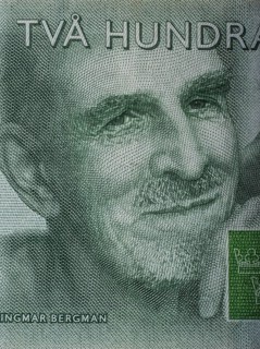 Ingmar Bergman (1918-2007), famous Swedish filmmaker, director, writer and theater man, portrait on