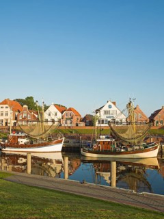 Kutterhafen, Greetsiel, Gemeinde Krummhörn, East Frisia, Lower Saxony, Germany