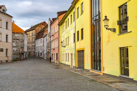 The old town of Zittau, Upper Lusatia, Saxony, Germany