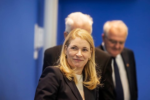 Evelyn Palla, CEO of DB. portrait. Special meeting of the Stuttgart Steering Committee 21