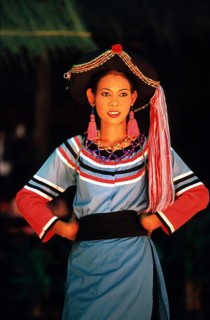 Traditional dance, Ko Phuket, Thailand, December 2002, vintage, retro, old, historical