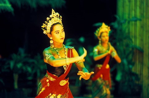Traditional dance, Ko Phuket, Thailand, December 2002, vintage, retro, old, historical