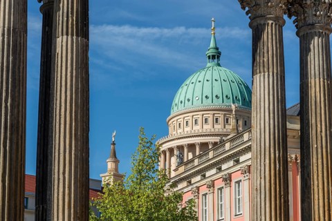 City Palace and St. Nicholas Church on the Old Market Square, Potsdam