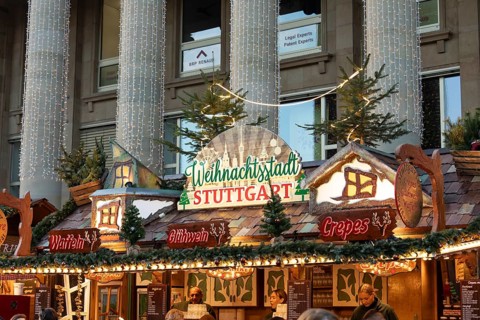 Stuttgart 2025 Christmas Market on Schlossplatz and on Königsstraße opposite the Königsbau offers