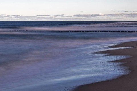 Grooves in the sea, long exposure, Zingst, Fischland-Darß-Zingst, Western Pomerania Lagoon Area