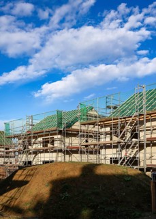 Castrop-Rauxel, North Rhine-Westphalia, Germany - residential construction in the Ruhr area. New